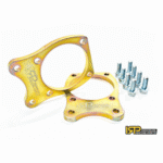 Rear drum trailing arms adapters for disc brakes BMW E36/5